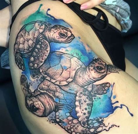 40 Magnificent Sea Turtle Tattoos We Love - TattooBlend