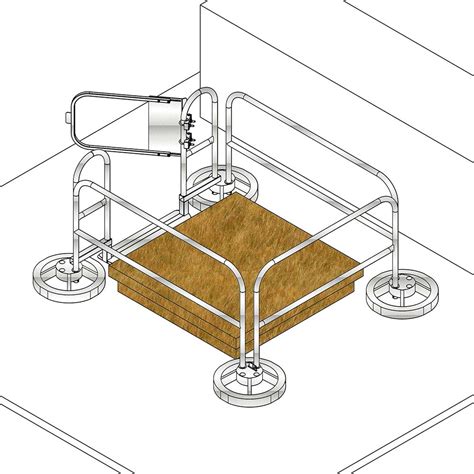 Roof Non-penetrating Hatch Guardrail | CAI Safety Systems, Inc.