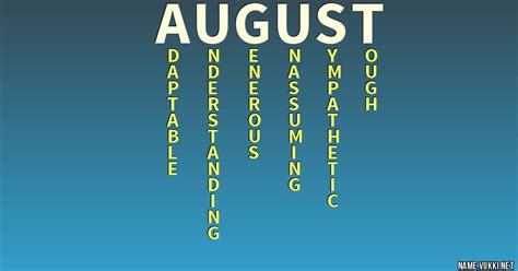 The meaning of august - Name meanings