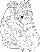 Horse coloring Pages  ColoringLib sketch template