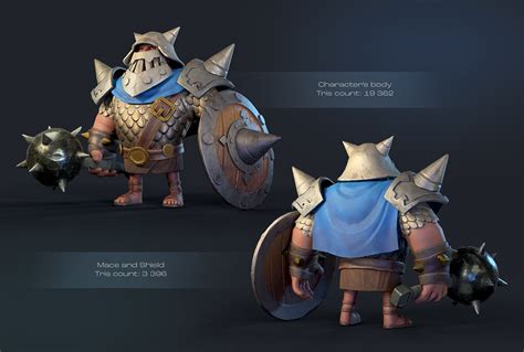 KNIGHT - 3D Game model on Behance