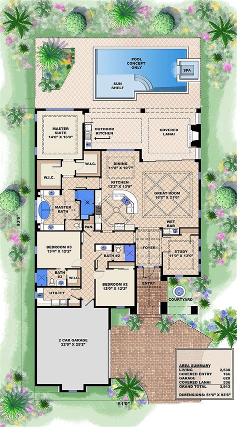 Adobe Style Home Floor Plans - floorplans.click