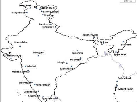 Mountain Peaks in India - Civil Services Preparation Online! UPSC & IAS ...