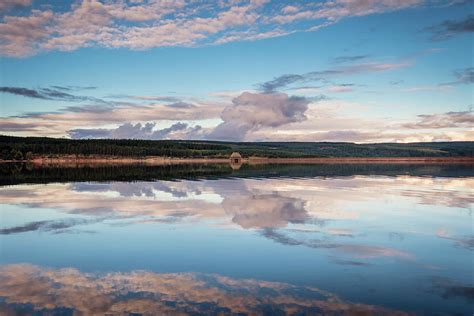 Reflected Sky in Kielder Reservoir Photograph by David Head - Fine Art America