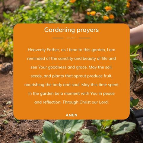 Gardening Prayers