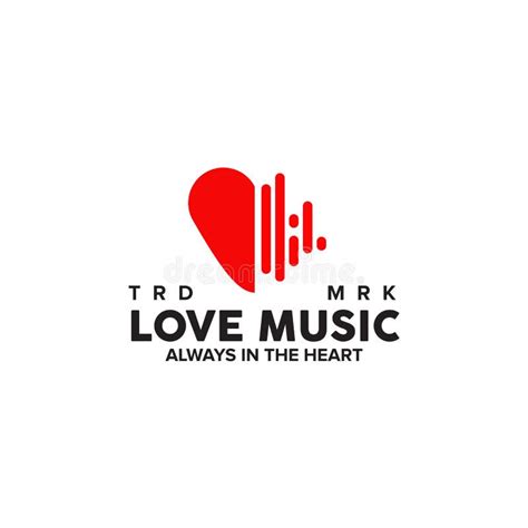 Music Love Logo Design Template Stock Vector - Illustration of note, graphic: 219159869