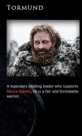 Game of Thrones Photo: Tormund Giantsbane | Got characters, A song of ice and fire, Game of ...