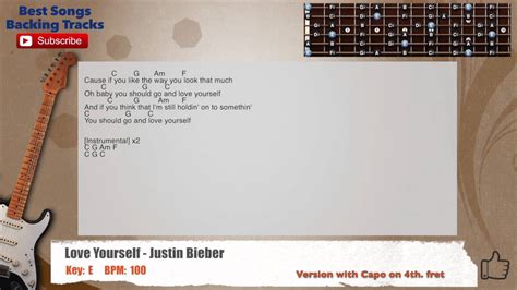 Justin Bieber Love Yourself Guitar Chords - Sheet and Chords Collection