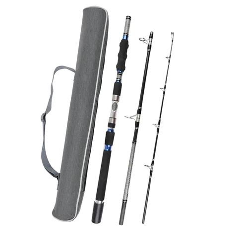 Fiblink 3 Piece Spinning Rod Heavy Spinning Fishing Rod Portable ...