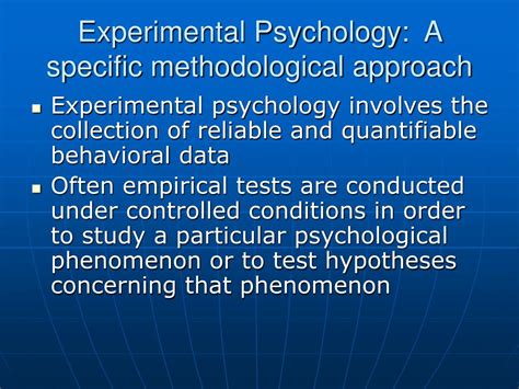 PPT - Experimental Psychology PowerPoint Presentation, free download ...