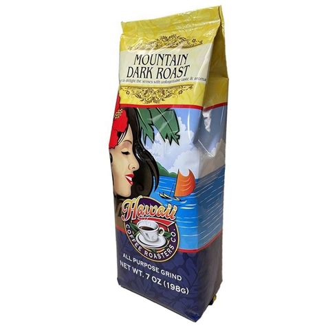 Hawaiian Isles Hawaii Coffee Roasters Co. Mountain Dark Roast All Purpose Grind Coffee - 7oz 7 ...