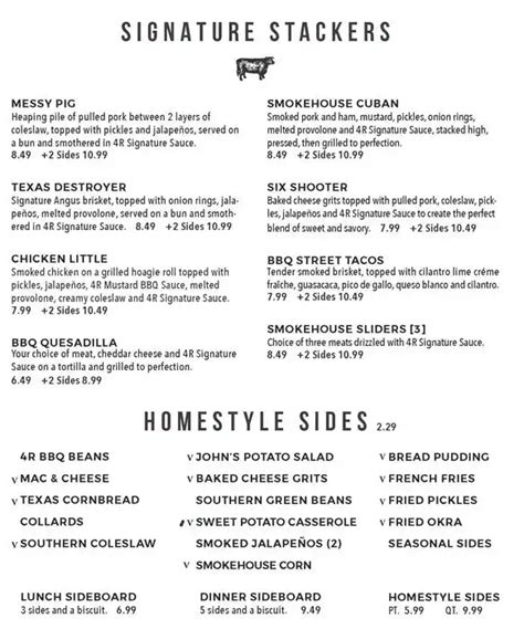 4 Rivers Smokehouse Menu, Menu for 4 Rivers Smokehouse, Longwood, Orlando - Urbanspoon/Zomato