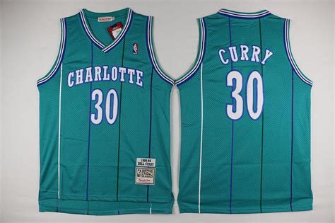 NEW Charlotte Hornets #30 Dell Curry Retro Swingman Basketball Jersey ...