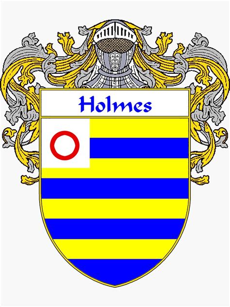 "Holmes Coat of Arms/Family Crest" Sticker for Sale by IrishArms ...