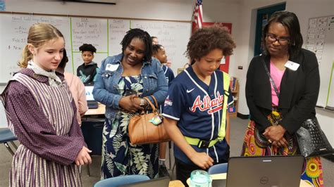 Students at Stephen Foster Elementary School celebrate Black History Month