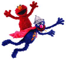 Sesame Street Elmo and Grover | Sesame street, Elmo and friends, Elmo