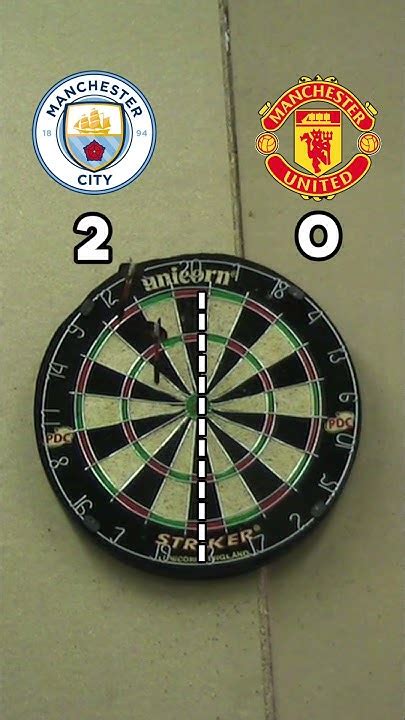 Using Darts To Predict football Scores- FA Cup Final- #manchesterderby ...