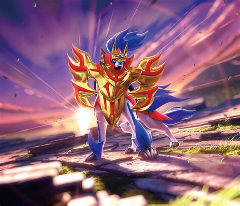 Legendary Pokemon Zamazenta wallpaper from the TCG set Pokemon Rayquaza ...