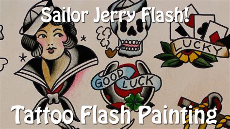 Sailor Jerry Traditional Flash Art