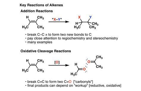 Synthesis (4) - Alkene Reaction Map, Including Alkyl Halide Reactions