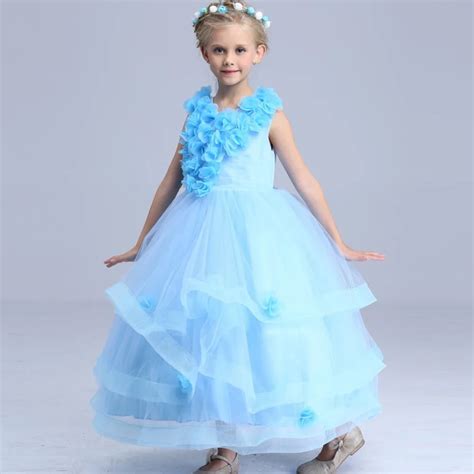 Flower Fairy costumes summer dress for children party princess ...