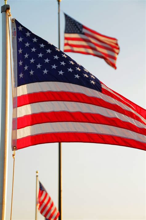 Free Images : nature, wind, red, usa, blue sky, clouds, american flags, flag of the united ...
