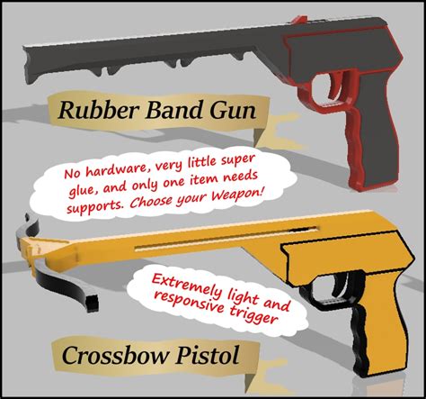 Crossbow Pistol/Rubber Band Gun by jSamz12 | Download free STL model ...