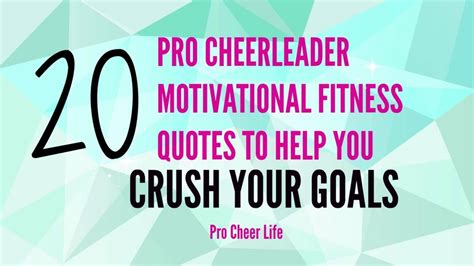 20 Pro Cheerleader Motivational Fitness Quotes