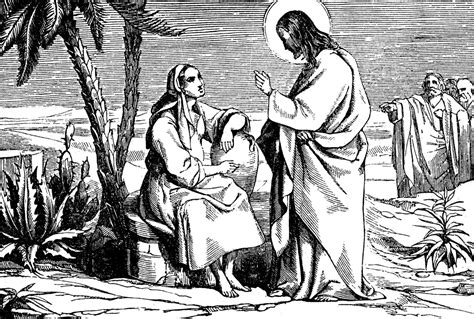 Jesus Speaks to the Samaritan Woman at the Well | ClipArt ETC