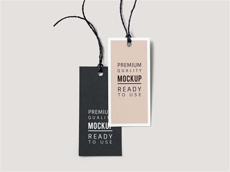 Free Fashion Label Tag Mockup (PSD)