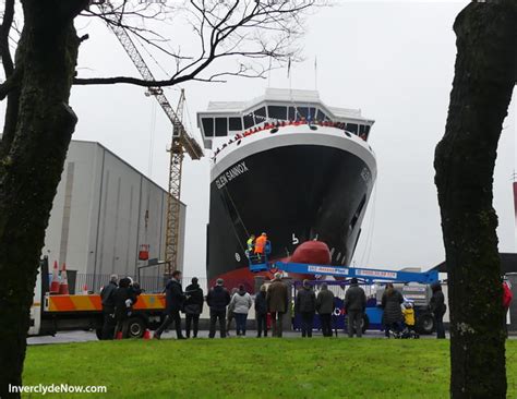 IN Pictures - Launch Of Ferry Glen Sannox At Port Glasgow - Inverclyde Now