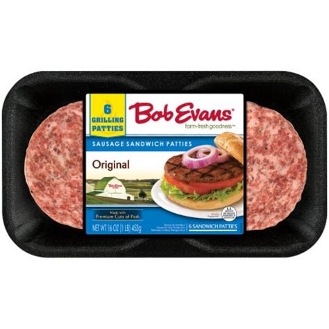 Bob Evans® Original Sausage Sandwich Patties, 6 ct / 16 oz - Kroger