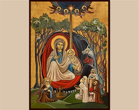 Coptic Nativity Icon 1 - Etsy