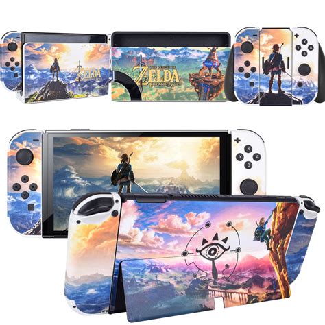 Buy DLseego Switch OLED Skin Sticker Zelda Pattern Full Wrap Skin ...