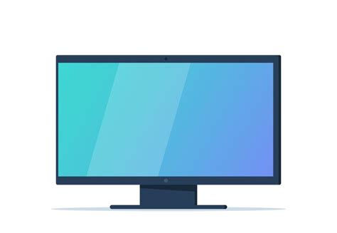 Premium Vector | Modern computer monitor display with empty screen blank copy space on computer ...