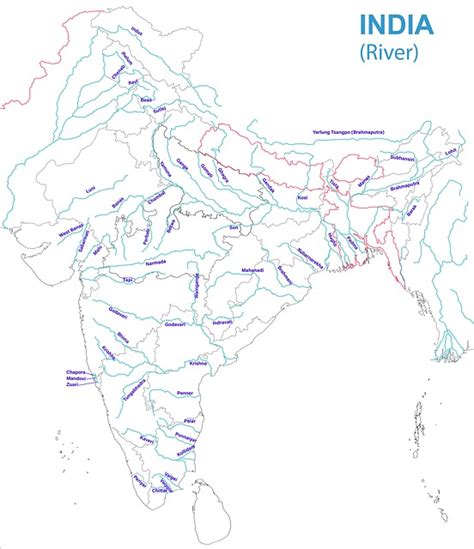 Download India River Map, River, India. Royalty-Free Stock Illustration ...