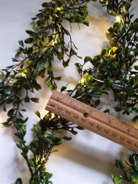 2pc Set Mantel Greenery Garland With LED Lights 6 Feet Each | Etsy