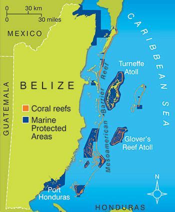 Belize Barrier Reef Map - Share Map