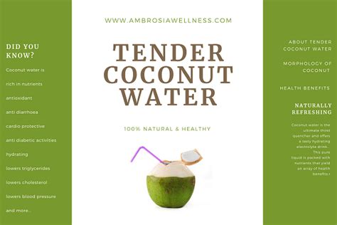 Tender coconut water benefits health and reduces diseases