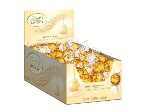 Lindt LINDOR White Chocolate Truffles, 25.4 oz, 60 Count - Walmart.com