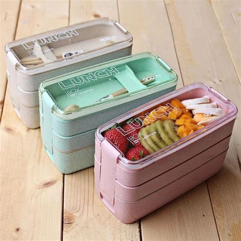 3 Layer Lunchbox with Spoon – Top Shelf Square | Bento box, Bento, Lunch box containers