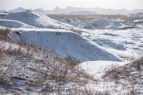 Badlands National Park in Winter - The Van Escape