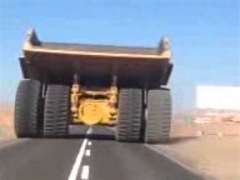 CAT 797 DUMP TRUCK ON FREEWAY IN CHILE - YouTube