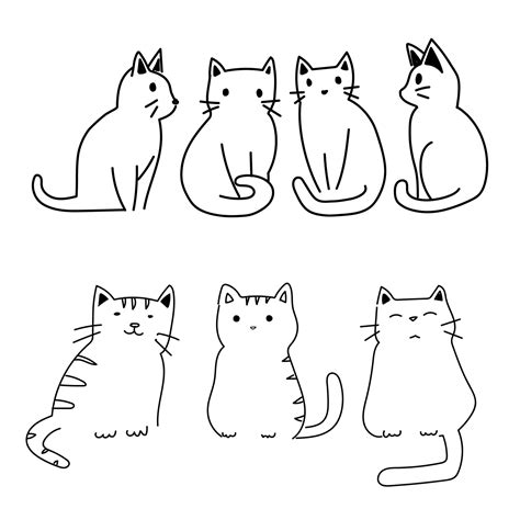 Cat Silhouette Vector Art, Icons, and Graphics for Free Download