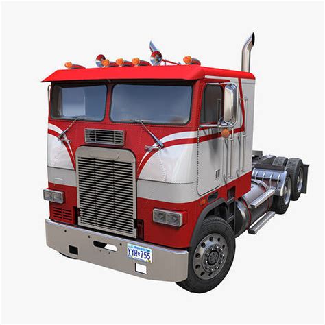 3D model Freightliner cabover semi truck VR / AR / low-poly | CGTrader