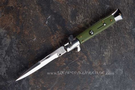 Army Green Switchblade Automatic Knife, XL