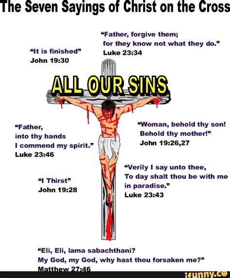 The Seven Sayings of Christ on the Cross "Father, forgive them; for they know not what they do ...