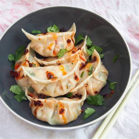 Vegetable dumplings (jiaozi) - Caroline's Cooking