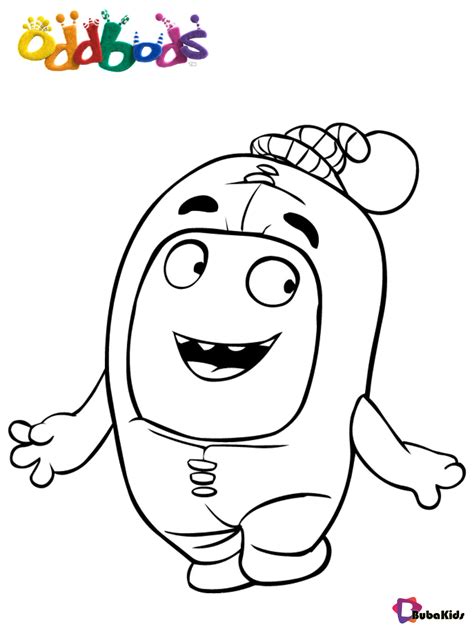 Bubbles Oddbods Coloring Pages - kidsworksheetfun