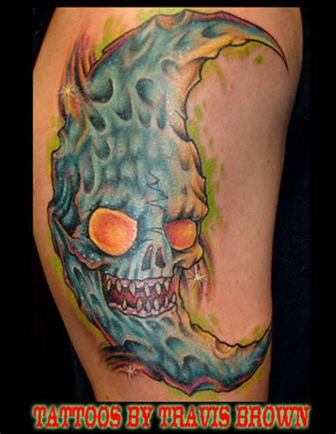 evil moon tattoo by Travis Brown: TattooNOW